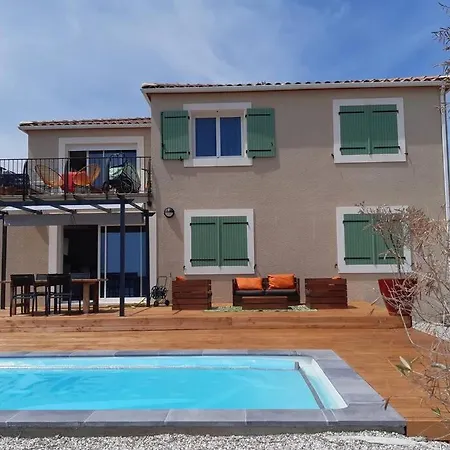 Maison Avec Vue Sur La Mer Et Avec Piscine A Fitou Exterior photo