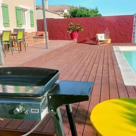 Maison Avec Vue Sur La Mer Et Avec Piscine A Fitou Exterior photo